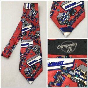 Company B Mens novelty necktie Walmart truck trucker 18 wheeler semi delivery